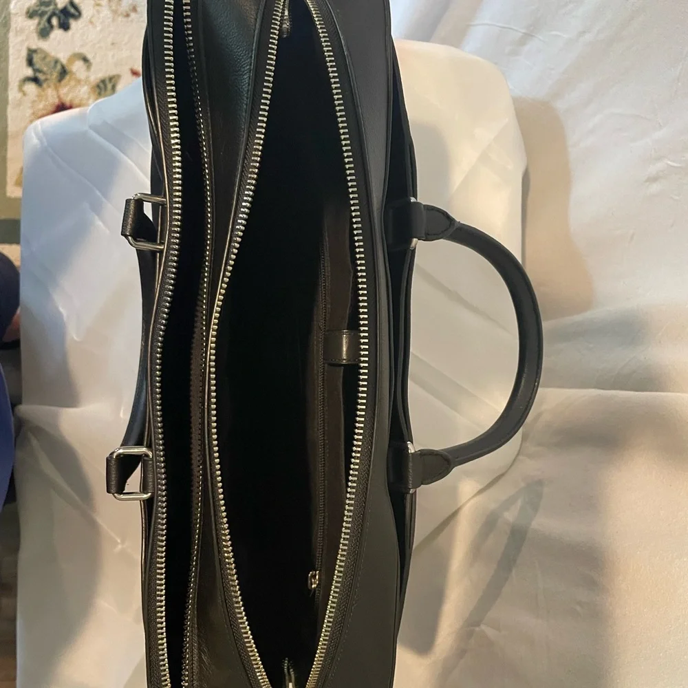 Coach Black Leather Briefcase